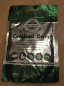 Oxbox critical care, a nutritionally-complete, assist-feeding formula for herbivores